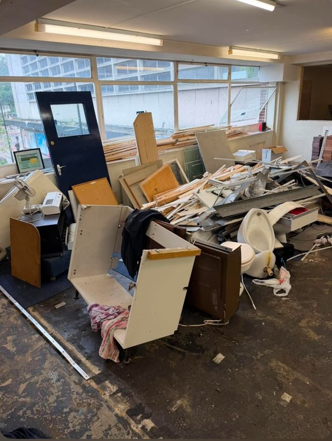 Before: Office clearance in Wiltshire