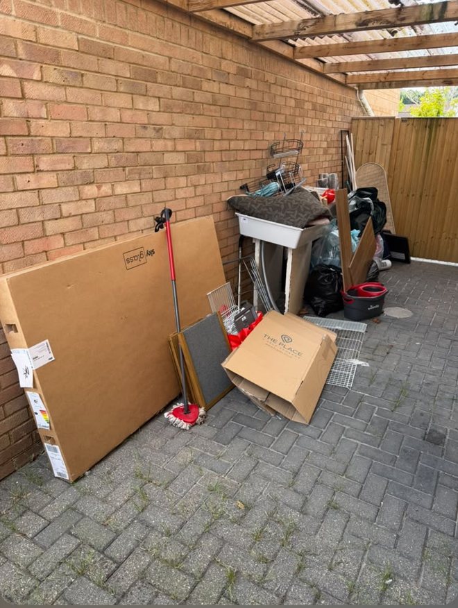 Before: Garden & patio clearance in Wiltshire