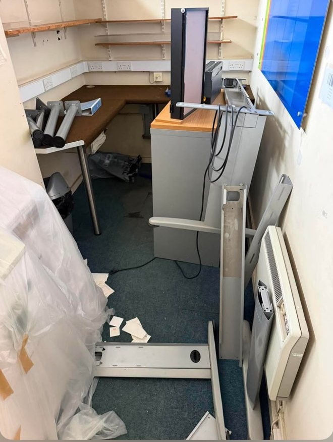 Before: Office clearance in Wiltshire
